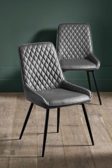 Grey Dining Chairs Grey Leather Upholstered Dining Chairs Next Uk