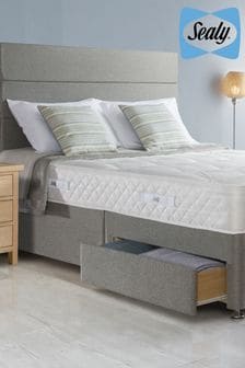 Firm Orthopaedic Mattress, Divan And Headboard By Sealy