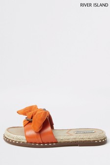 orange flat sandals uk