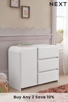 White White Bubble Chest of Drawers