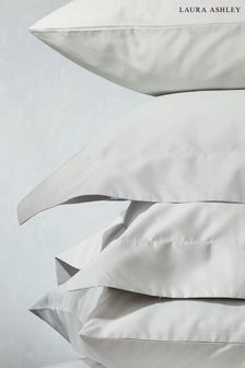 Set of 2 Silver 200 Thread Count Cotton Pillowcases