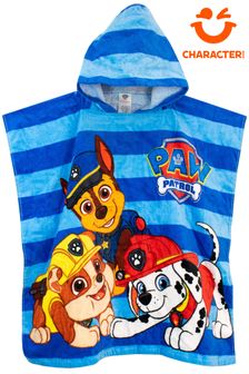 Character Blue Paw Patrol License Kids Printed Swim & Beach Towel Poncho