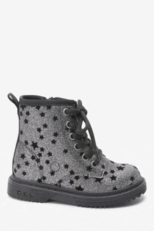 silver glitter boots uk