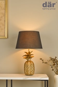 Dar Lighting Gold Safa Table Lamp