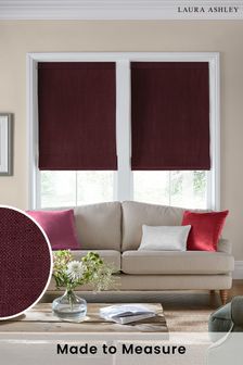 Red Swanson Dark Cranberry Made to Measure Roman Blind