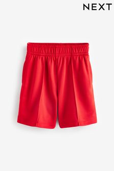 Red Sporty Tracksheen Shorts (3-17yrs)