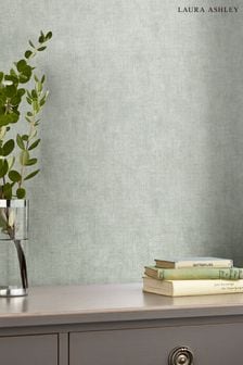 Sage Leaf Green Plain Textured Wallpaper Wallpaper