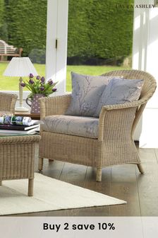 Natural Garden Bewley Indoor Rattan Lounging Set With Pussy Willow Natural Cushions