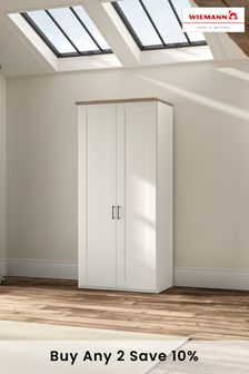 Wiemann White Truro Double Wood Semi Fitted Wardrobe