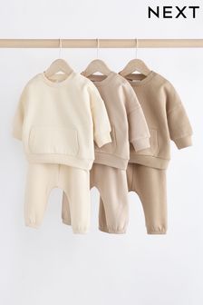 Neutral Cosy Baby Sweaters and Joggers 6 Pack (0mths-3yrs)