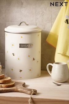 Natural Daisy and Bee Bread Bin