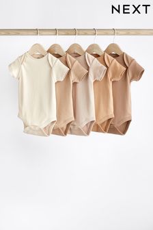 Neutral 5 Pack Neutral Baby Bodies 5 Pack