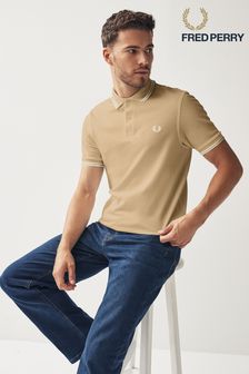 Fred Perry Mens Twin Tipped Polo Shirt