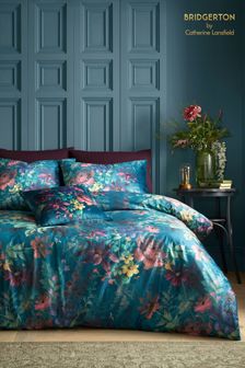 Green Romantic Floral Soft Duvet Cover Set