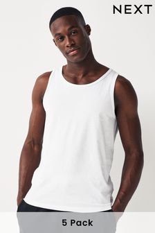 White Vests Five Pack