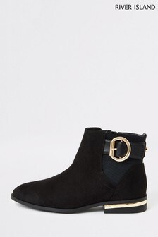 Boots River Island Black Chelsea Casual 