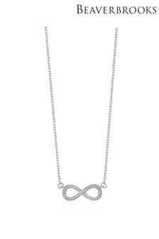 Beaverbrooks 9ct Infinity Cubic Zirconia Necklace