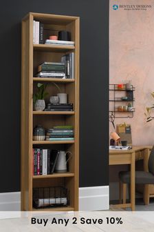 Bentley Designs Natural Oak Bergen Narrow Bookcase