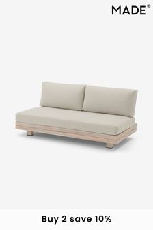 MADE.COM White Avarna Garden 2 Seater Sofa