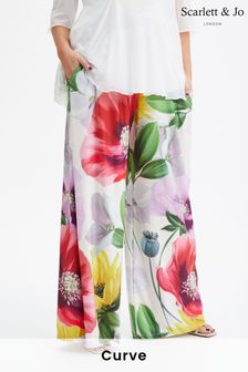 Scarlett & Jo Multi Bette Wide Leg Trousers