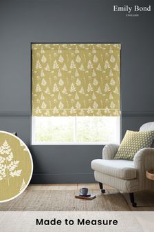 Emily Bond Yellow 100% Cotton Tynesfield Made to Measure Roman Blinds