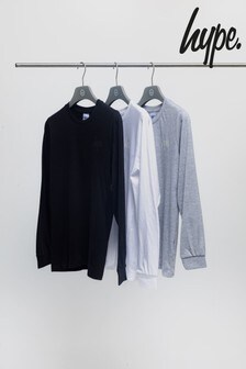 Hype. 3 Pack Long Sleeve T-Shirts