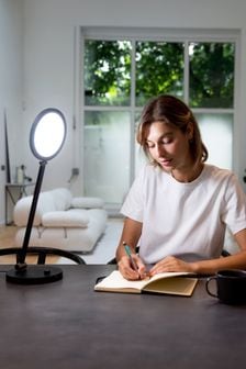 Daylight Company Black TriSun 2in1 SAD Therapy & Desk Lamp