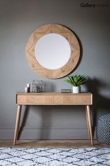 Gallery Home Wood Blyth Round Mirror