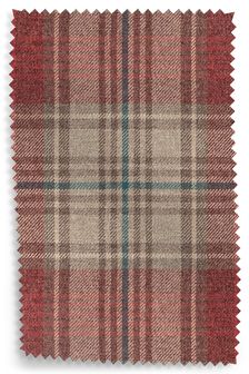 Stirling Red Versatile Check Fabric By The Roll