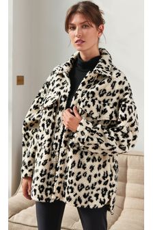 leopard print jacket next