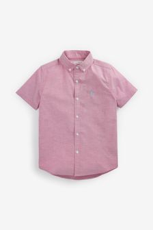 Pink Short Sleeve Oxford Shirt (3-16yrs)