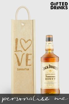 Personalised With Love Gift Box With Jack Daniels by Gifted Drinks