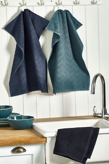 Set of 3 Kitchen Terry Tea Towels