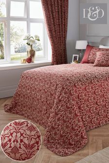 D&D Red Hawthorne Quilted Bedspread