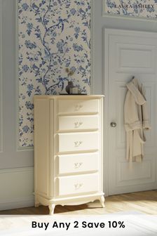 Ivory Provencale 5 Drawer Tall Chest