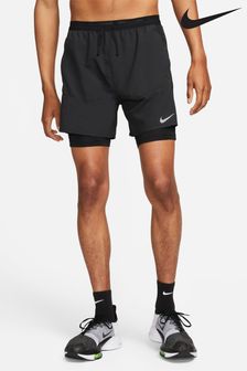 Nike Black Dri-FIT Stride 5 Inch 2-in-1 Running Shorts