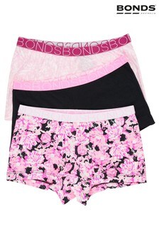 Bonds Girls Pink Shortie Briefs 3 Pack
