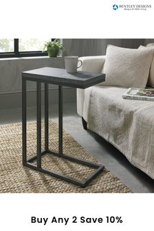 Bentley Designs Grey Renzo Zinc Dark Grey Sofa Table