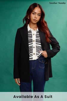 Another Sunday Long Sleeved Oversized Blazer With Pocket Detail In