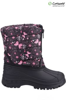 Cotswold Younger Girls Purple Iceberg Zip Snow Boots