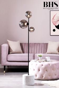 BHS Black Forella Floor Lamp