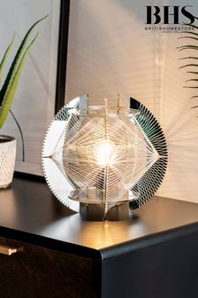 BHS Silver Weston Table Lamp