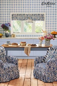 Cath Kidston Blue Painted Gingham 10M Wallpaper