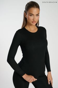 South Beach Black Long Sleeve T-Shirt