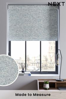 Blue Cosy Texture Made to Measure Roman Blind