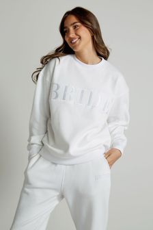 Six Stories White Bride Statement Sweatpants