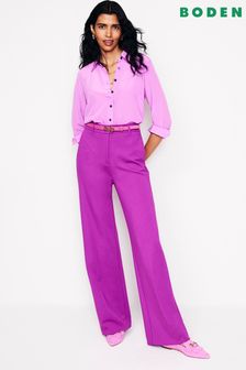 Boden Purple Westbourne Ponte Trousers