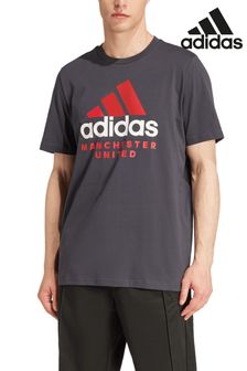 adidas Grey Manchester United SZN Graphic T-Shirt