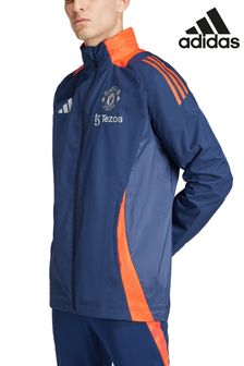 adidas Blue Manchester United Training All-Weather Jacket