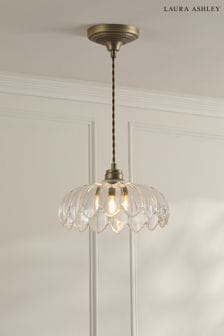 Laura Ashley Matt Antique Brass Bexwell 1 Light Pendant Ceiling Light